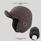 Retro Plaid Padded Bomber Hats for women