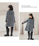 Mid-length Wool Coat for GIRLS