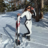 Piece Ski Jumpsuit Thicken Winter Warm Women