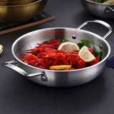 Stainless Steel Cookware Saucepan Dry Pots with Handle