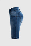 American Retro hot girls double-button  shorts