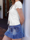 Women's Lace Patchwork  T-Shirts