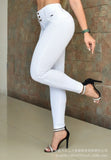 Women's  Long Slim High Waist  Pants
