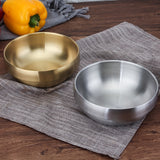 Double thick Korean stainless steel bowl