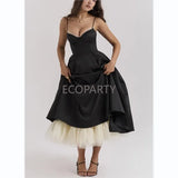 Elegant Double Layer Mesh Spliced Maxi Dresses for Women