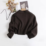 Pure cotton double-breasted lapel cardigan