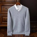Men's Warm Pullovers Sweater V-Neck