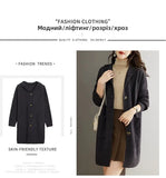 Hooded Mid-Length Knitted Sweater Women's