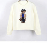 Sweater Women Knitwear  Bear Print