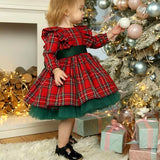 Girls' Christmas Plaid Dress