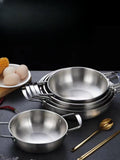 Stainless Steel Cookware Saucepan Dry Pots with Handle