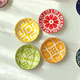 6/10 Pieces of Ceramic Bohemian Plates,