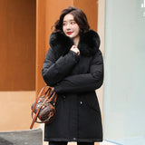 Hooded Parkas  with Fur Collar