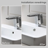 8/1Pcs Sink Hole Round Overflow Cover Ring Bathroom Kitchen Accessories