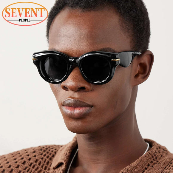 Inflated Round Sunglasses  Men