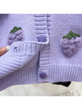 Girls' Stylish Handmade Grape Tops