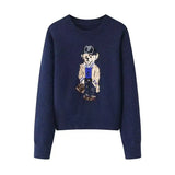 Sweater Women Knitwear  Bear Print