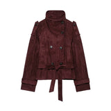 Women's Jackets Fashion With Belt