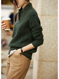 Knitted Sweater, Stand-up Collar