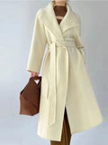 Long Wool &bland Coat Women