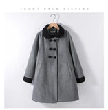 Girls Winter  Coat Double-faced for Kids 8 10 12 14 Years F