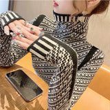 High neck sweater women's