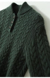 Knitted Sweater, Stand-up Collar