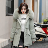 Hooded Parkas  with Fur Collar