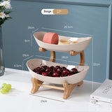 Living Room Home Three-layer Plastic Fruit Plate Snack Dish Creative Modern Dried Fruit Basket Candy Cake Stand Bowl New Style
