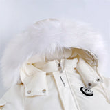Waterproof Baby Overalls Hooded  Snowsuit 1-5Y