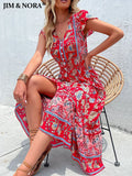 Floral Boho Printed Women Dress