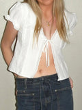 Women's Lace Patchwork  T-Shirts