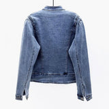 Women Jeans Jacket Butterfly Embroidery