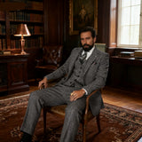 Men's Winter Tweed Wool  formal  Suit