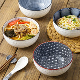 Nordic style 6-inch soup bowl, underglaze ceramic tableware