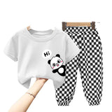 Children's Clothing Sets Summer Baby Boys Girls Clothes Mother Kids Set Cotton 2pcs Short Sleeve Pants Kids Clothes Suit 2-10y