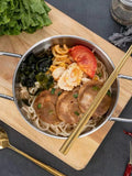Stainless Steel Cookware Saucepan Dry Pots with Handle
