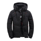 Men White Duck Coat Windproof Warm