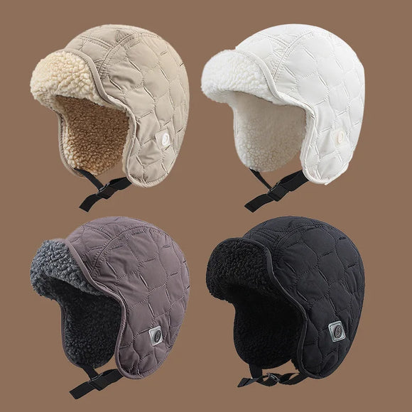 Winter Men Women ThickenWindproof Ear Cover Bomber Hats