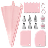 Piping Pastry Bag With Nozzles Set For Confectionery Tips Baking And Bakery