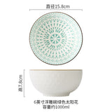 Nordic style 6-inch soup bowl, underglaze ceramic tableware