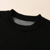 Boys College Style Striped Contrasting Sweater