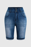 American Retro hot girls double-button  shorts