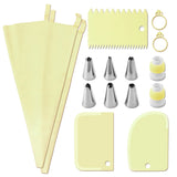 Piping Pastry Bag With Nozzles Set For Confectionery Tips Baking And Bakery