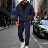 Men's Sports Fashion Hooded Sweater Set