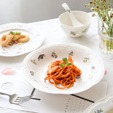 Garden Butterfly Ceramic Dinner Plate,