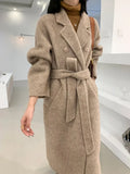 High-end Women Loose Double-sided Wool Coat
