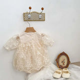 Floral Embroidered Girl's  Princess Dress