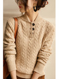 Knitted Sweater, Stand-up Collar