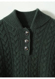 Knitted Sweater, Stand-up Collar